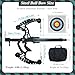 Runzkzy Ball Bearing Bow, Compound Bow Set That Shoots Steel Balls, Right Handed Hunting Bows for Adults, Composite Pulley Bow with Continuous Shooting-Black