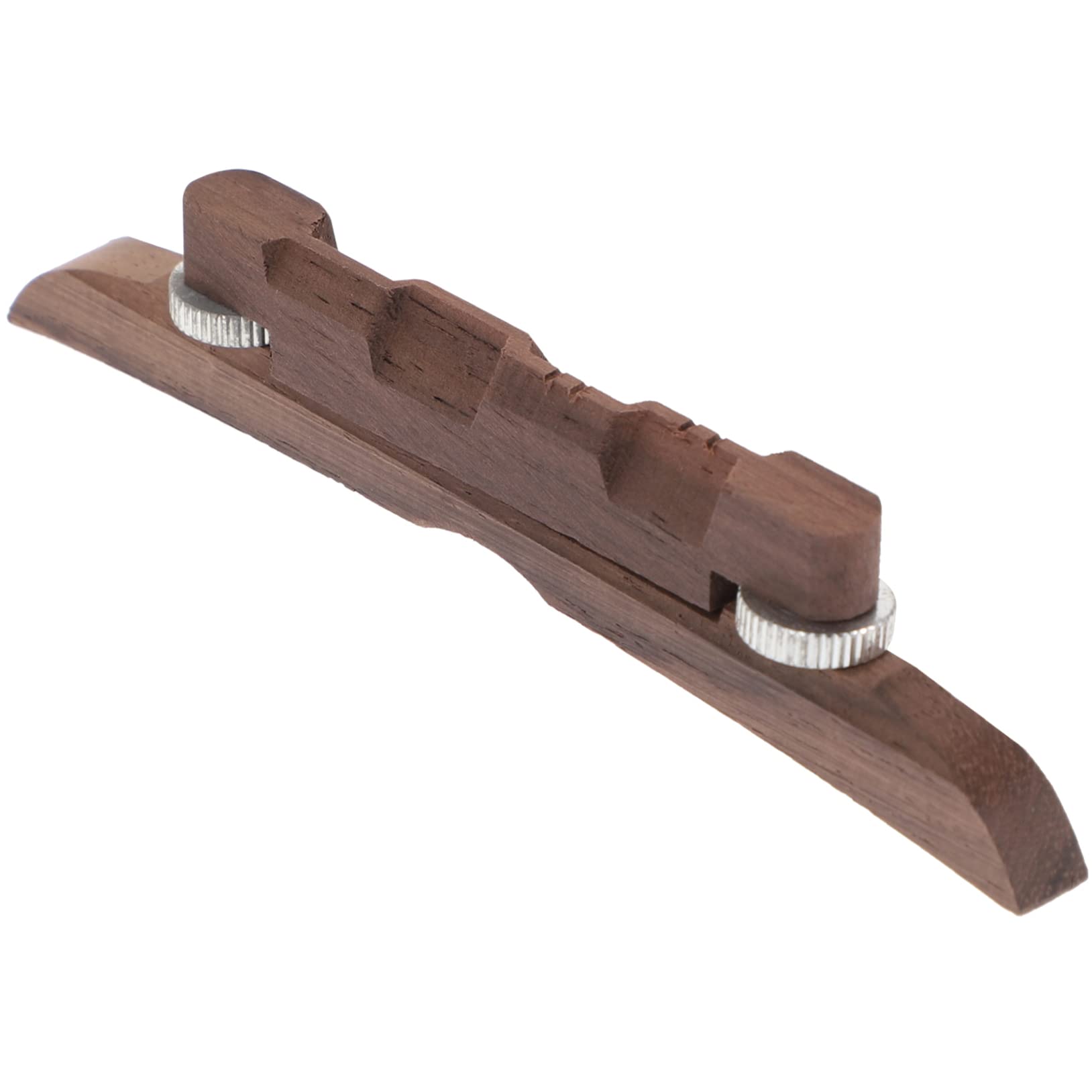 ifundom Bridge Ebony Mandolin Bridge Set Height Adjustable Mandolin Tuning Pegs Random Color