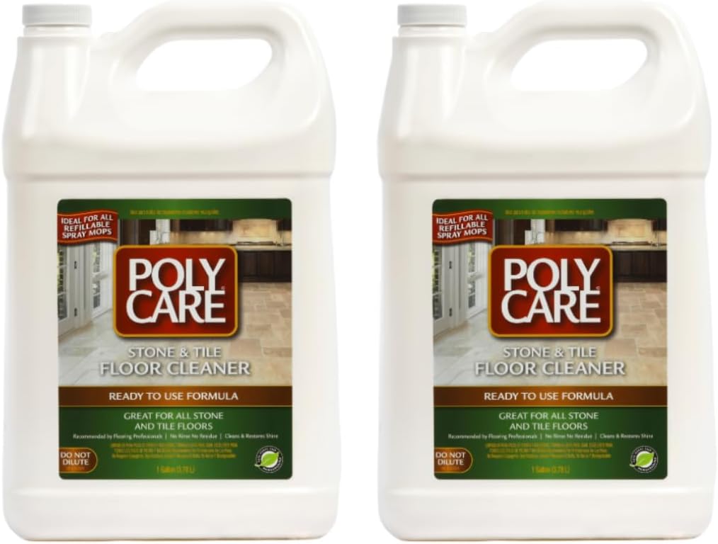 Stone & Tile Floor Cleaner Refill - 128 fl oz (2 Pack) - Fresh- Refill for Spray Mops and Spray Bottles - Residue-Free Floor Cleaning Solution