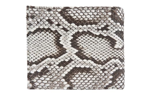 Genuine Python Snake Skin Leather Coins Bifold Wallet (Burmese Natural)3