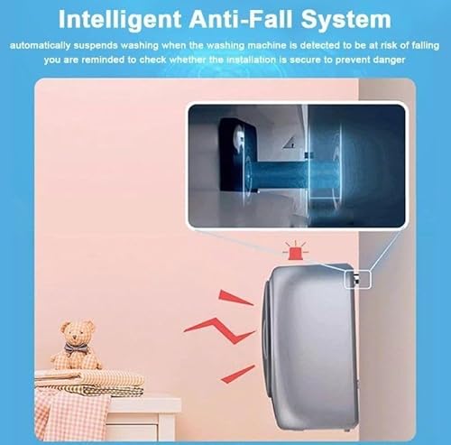 ZYJIX 3kg Mini Washing Machine And Dryer, Wall Mounted Mini Washing Machine,Fully Automatic Washing Machine And Dryer For Bathroom Kitchen - Image 6