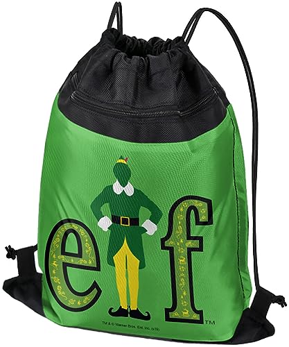 LOGOVISION Elf Movie Logo Drawstring Backpack Sports Bag Sackpack 17