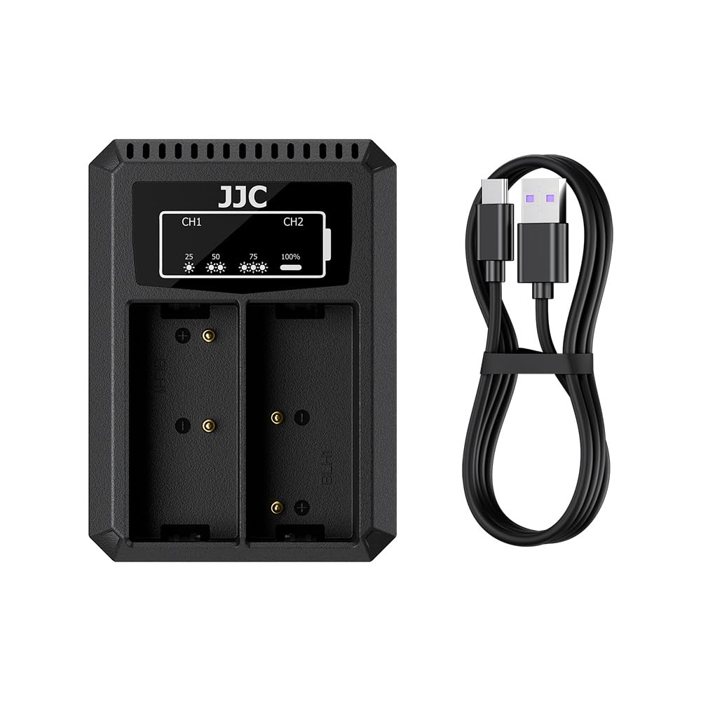 JJC BLH-1 Battery Charger for Olympus OM-D E-M1 Mark II III E-M1X Cameras