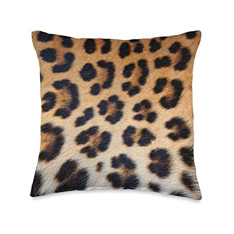 FamFavv Apparel Womens Cheetah Leopard Print Throw Pillow, 16x16, Multicolor Cover