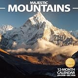 Wall Calendar 2026 Planner Calendar - Majestic Mountain Peaks Hangable Monthly Wall Calendar with Large Blocks for Organizing & Planning, Academic Schedule, Home, Office & family, Thick & Sturdy Paper (12"x24" Open)