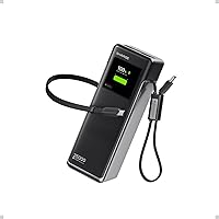 sharge Power Bank Portatile 170W, HyperTower 170 Caricatore Rapido 25000mAh con Cavi