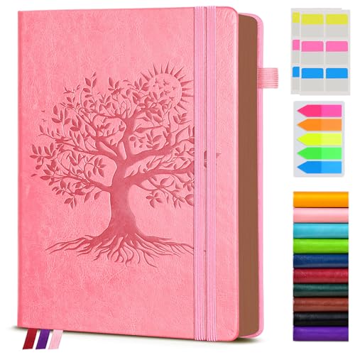 Image of PAIBAS Vintage Leather Journal with 300 Numbered Pages,B5 Lined Journal for Men Women,Daily Journals for Writing,College Ruled Notebook for Work,School,Note taking,Travel Diary,Large (7 inch x 10 inch)