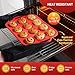 2 Packs 12 Cups Silicone Muffin Pan for Baking with Metal Reinforced Frame Regular Size Cupcake Pan Tray Egg Bites Silicone Cookie Molds Muffin Tin Tart Pans Sheet Set for Oven Dishwasher Safe
