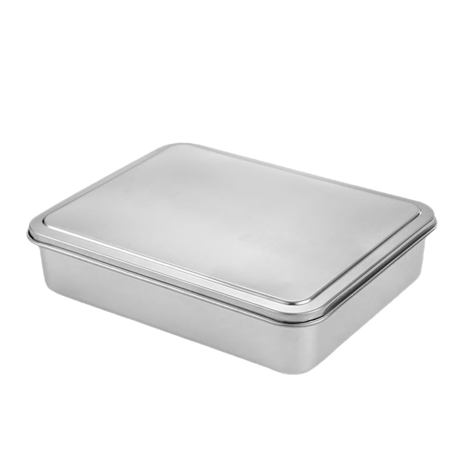 Molde Rectangular 33.5x28.5x6 de Acero Inoxidable para Tartas con Tapa