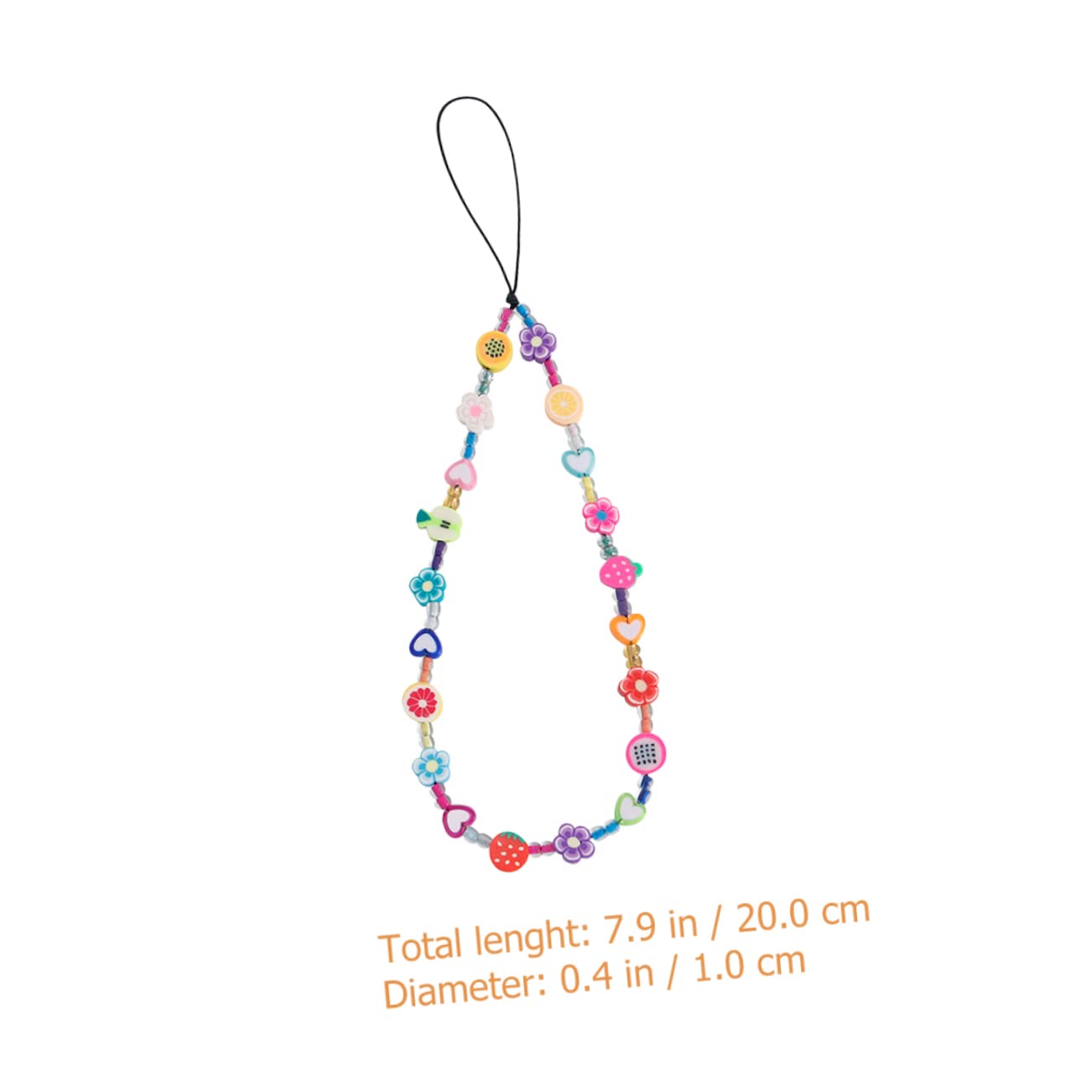 VILLCASE Fashion Phone Chains Sturdy Polymer Clay Phone Hanging Straps for Women