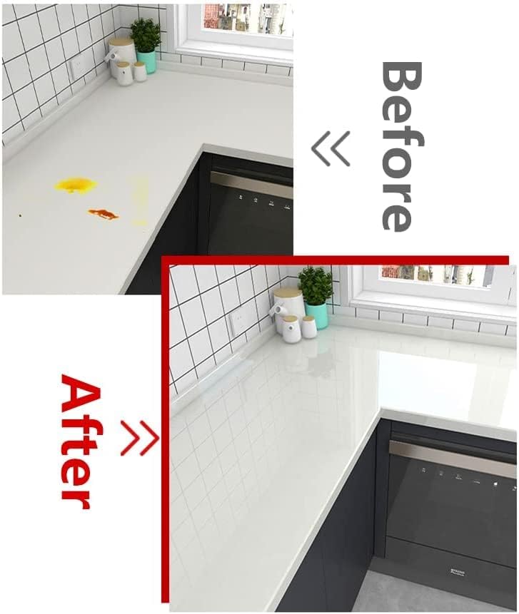 WISDOM 24"x 48"Plain Kitchen Stickers Wall Oil Proof Peel & Stick for Kitchen Tiles Behind Gas Stoves, Sink, Wash Basin, Sticker with UV Coated Film on Vinyl S 1