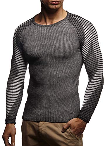 Leif Nelson Men's Stylish Knit Sweater Sweatshirt | Knitted Turtleneck