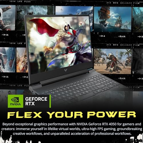 Image of HP Victus 15.6 inch FHD 144Hz IPS Gaming Laptop, Intel i5-13420H, 64GB RAM, 3TB Storage(2TB SSD+1TB Docking Station Set), NVIDIA GeForce RTX 4050, Backlit Keyboard, HD Camera, WiFi 6, Win 11, Silver