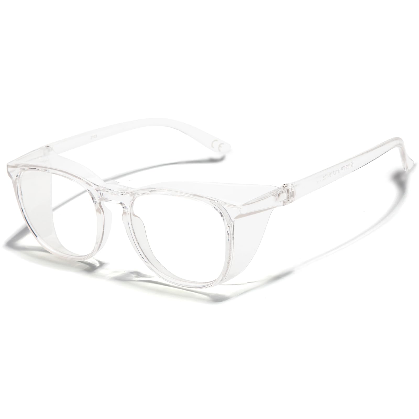 LianSan Safety Glasses with Readers,Reading Safety Glasses for Women Men,Full Reader Lenses Blue Light Blocking Goggles