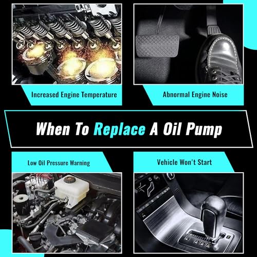 M528 Engine Oil Pump with 926-235 Solenoid Valve Compatible with Dodge Challenger Charger Durango Journey Jeep Cherokee Wrangler 68252670AA - Thumbnail 6