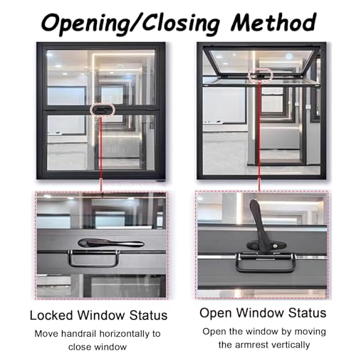 Ventana de acero inoxidable de alta resistencia y cristal templado para cafeterías 7