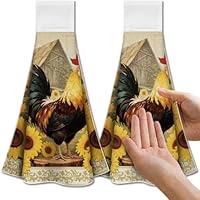 CUTHOLLOW Lot De 2 Torchons De Cuisine Suspendus - Motif De