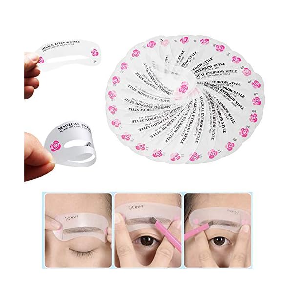 Eye-Makeup-Tool-Kit-for-Women-Cat-Eyeliner-Stencil-24-Shapes-Eyebrow-StencilEyebrow-Trimmer-Scissors-With-Comb-Hair-Remover-Beauty-Tools Eye Makeup Tool Kit for Women Cat Eyeliner Stencil / 24 Shapes Eyebrow Stencil/Eyebrow Trimmer Scissors With Comb Hair…