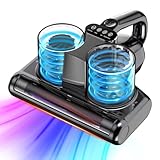 Mattress Vacuum Cleaner 5 in 1 Bed Vacuum Cleaner with 16Kpa Suction 253.7nm UV-C Light, HEPA Filtration, Ultrasonic, High Heating, 30000Rpm/Min Rotation , Replacement Filter Included, 500W, Corded
