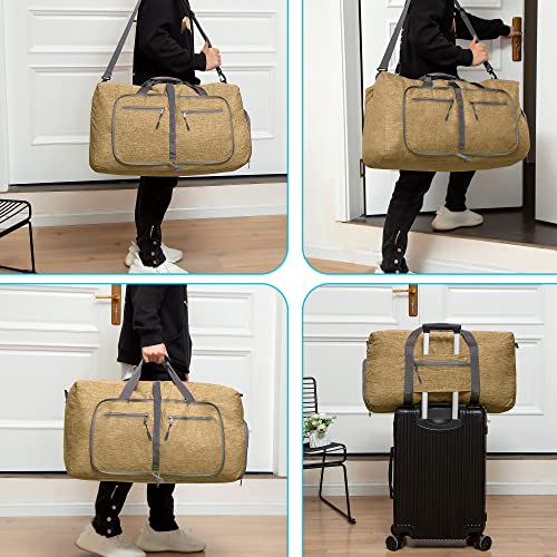 Image of Vomgomfom 65L /85L /115L Foldable Travel Duffle Bag with Shoe Compartment