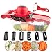 Produktbild Gemüsehobel Mandoline Gemüseschneider Edelstahl 6 in 1 Gemüsereibe Mandoline Slicer Küche, Kartoffelschneider Scheiben, Manuelle Essen Slicer Obstschneider Vegetable Slicer Cutter