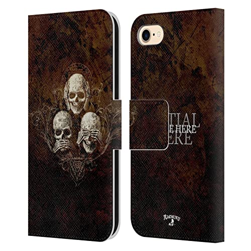 Coque iPhone SE 2020 Alchemy Gothic étui portefeuille cuir personnalisé protection intégrale