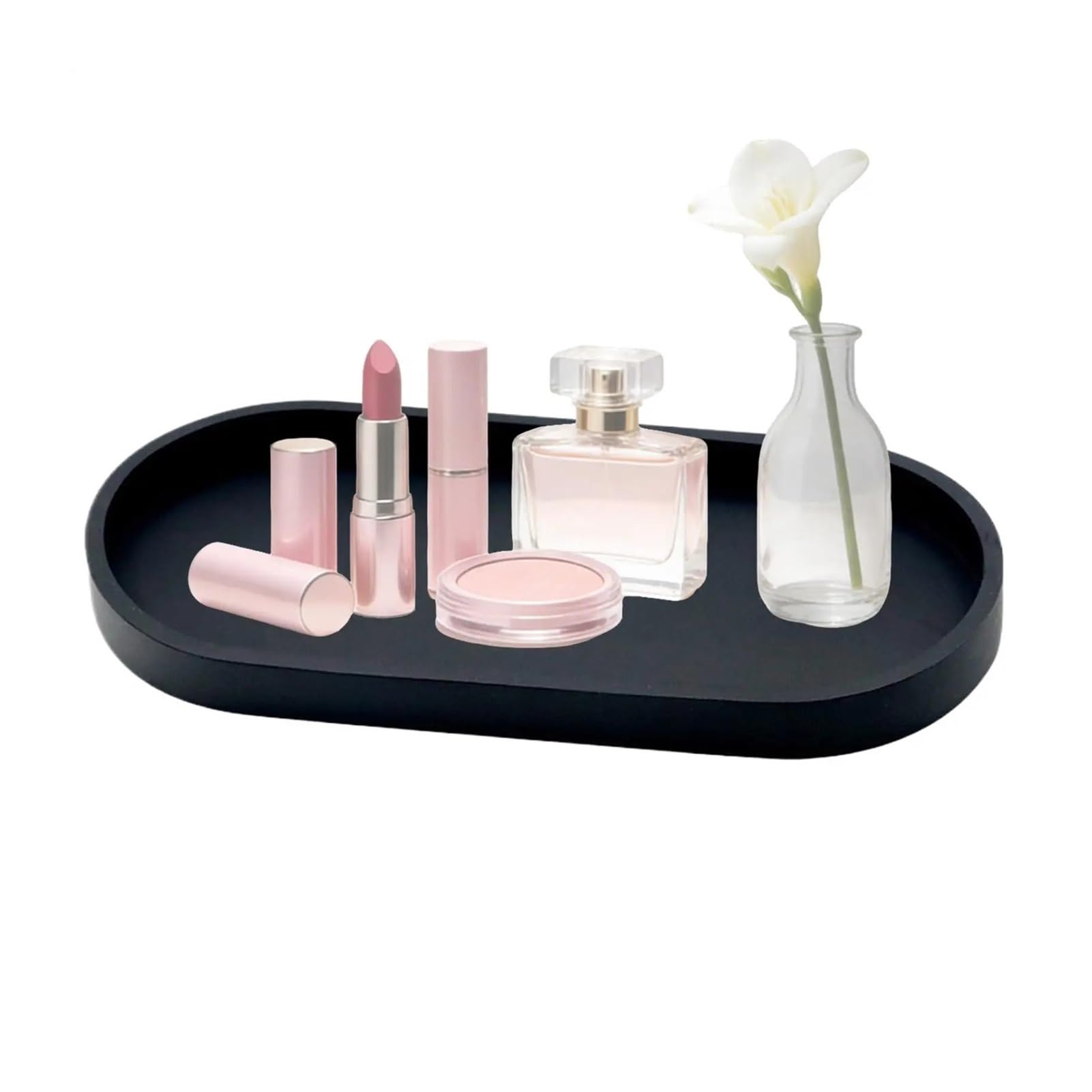 2Pcs Silicone Vanity Tray For Bathroom Countertop