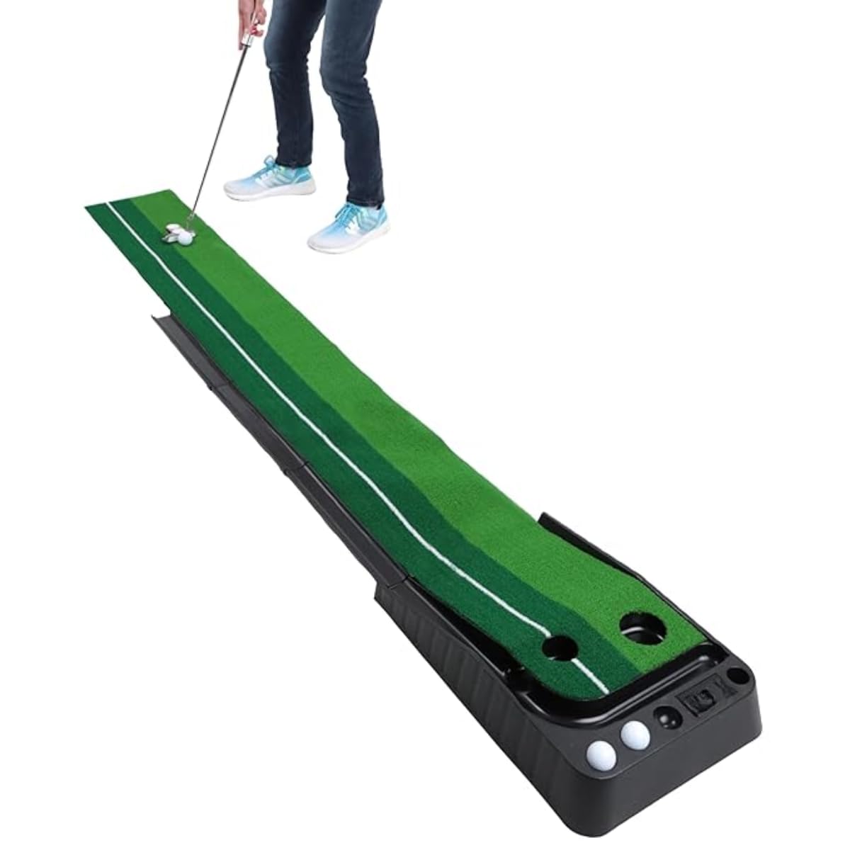 Deluxe Return Putting Mat 3 Metre | Auto Ball Return | Golf Putting Practice Mat for Indoor Training-image-16