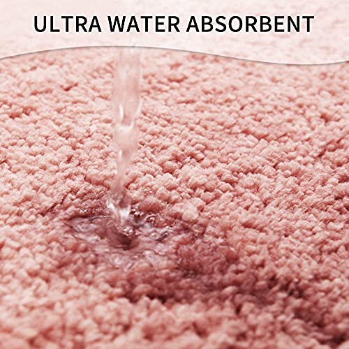Carvapet rutschfest Badematte Badezimmerteppich Wasserabsorbierend Badvorleger für Badezimmer Bodenmatte Weiche Plüsch… – Bild 5