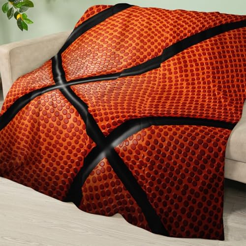 Plaid noir orange grand format résistant aux poils d'animaux et lavable en machine - 2