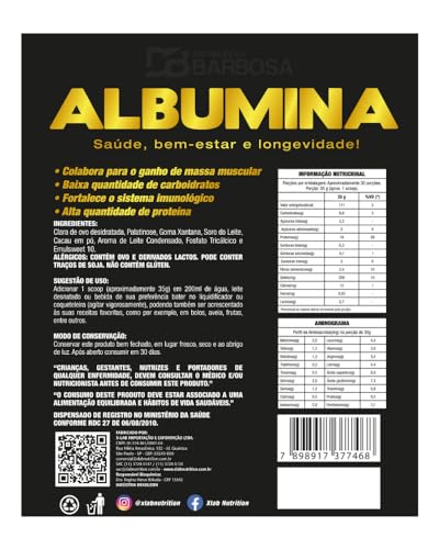 Kit - 1 Albumina Sabor Chocolate com Leite Condensado + 1 Albumina Sabor Morango com Banana - Peso d