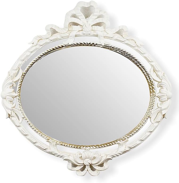 イタリア製 輸入雑貨 ミラー アイボリー ロココ イサス リビング