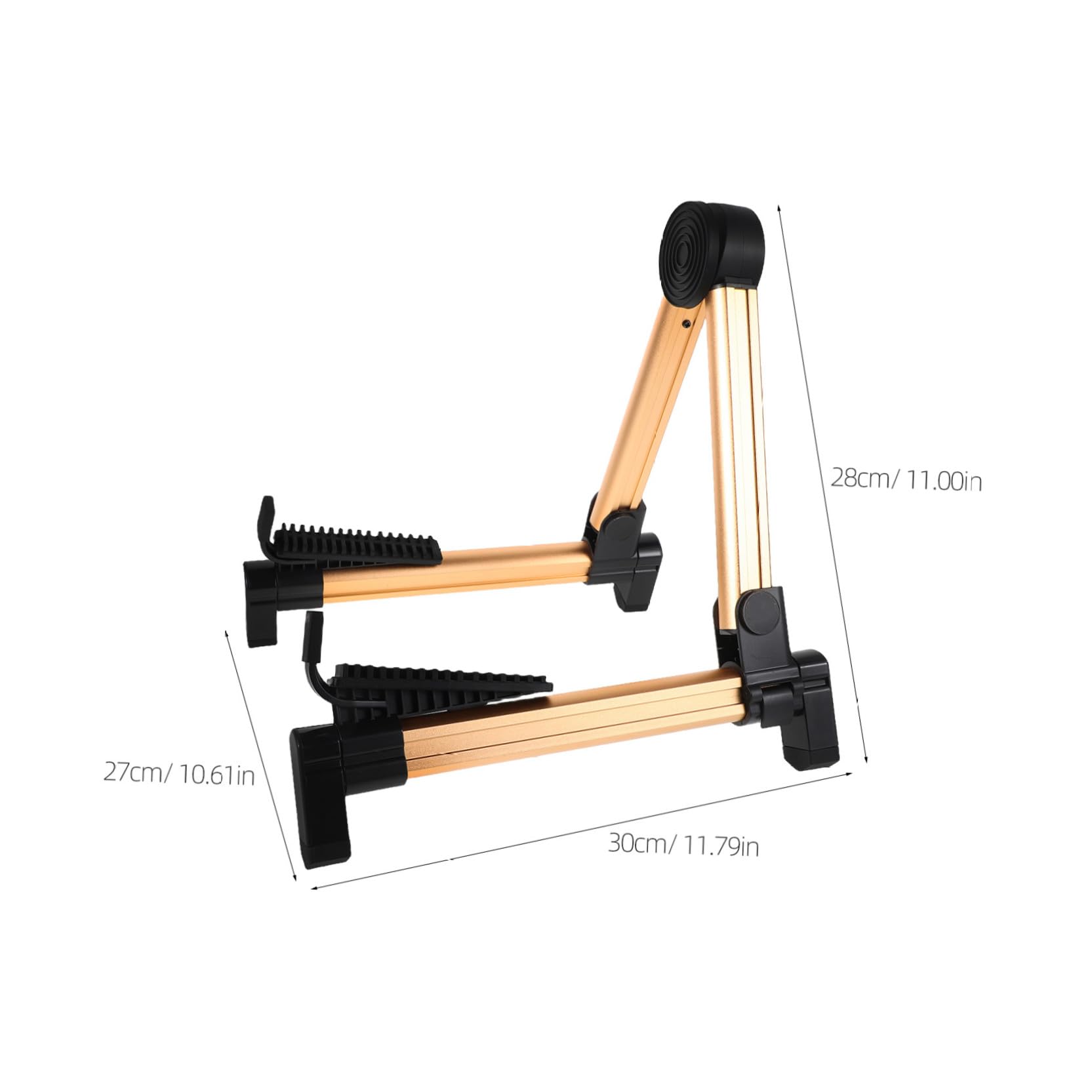 Toyvian Supporto per Chitarra in Acciaio Inox, Pieghevole, Argento