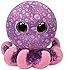 Carletto Ty 36740 TY 36740-Legs-Octopus mit Glitzeraugen, 15 cm, pink/violett, Lila
