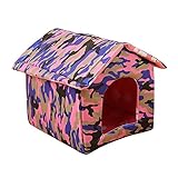 Garden Land Portable Folding CAT House - Soft, Warm，Waterproof and Comfortable and goes Everywhere
