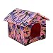 Garden Land Portable Folding CAT House - Soft, Warm,Waterproof and Comfortable and goes Everywhere