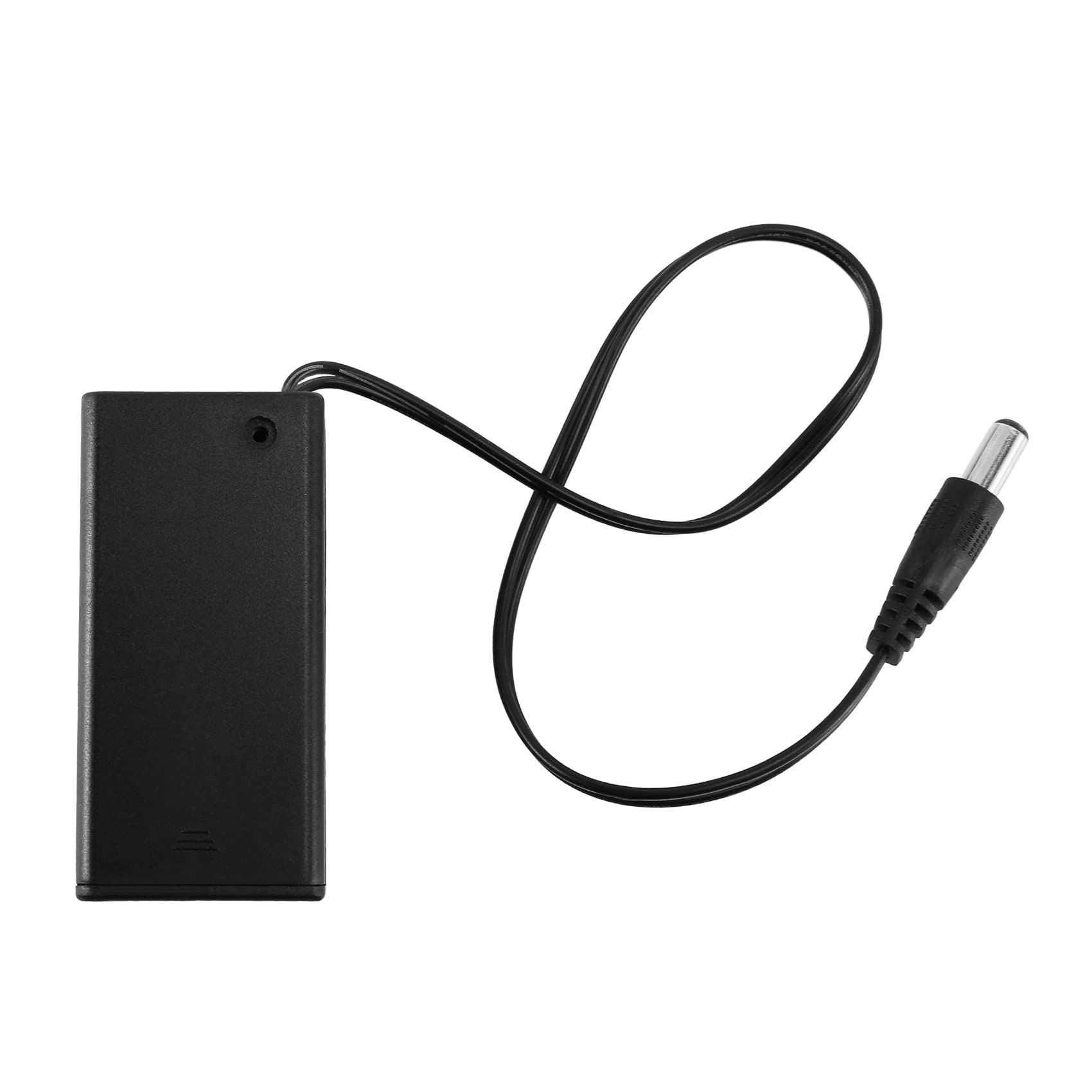 Pasuihcay DC 9V PP3 Battery Holder Box Case Wire Lead ON/Off Switch Cover + 2.1mm Plug
