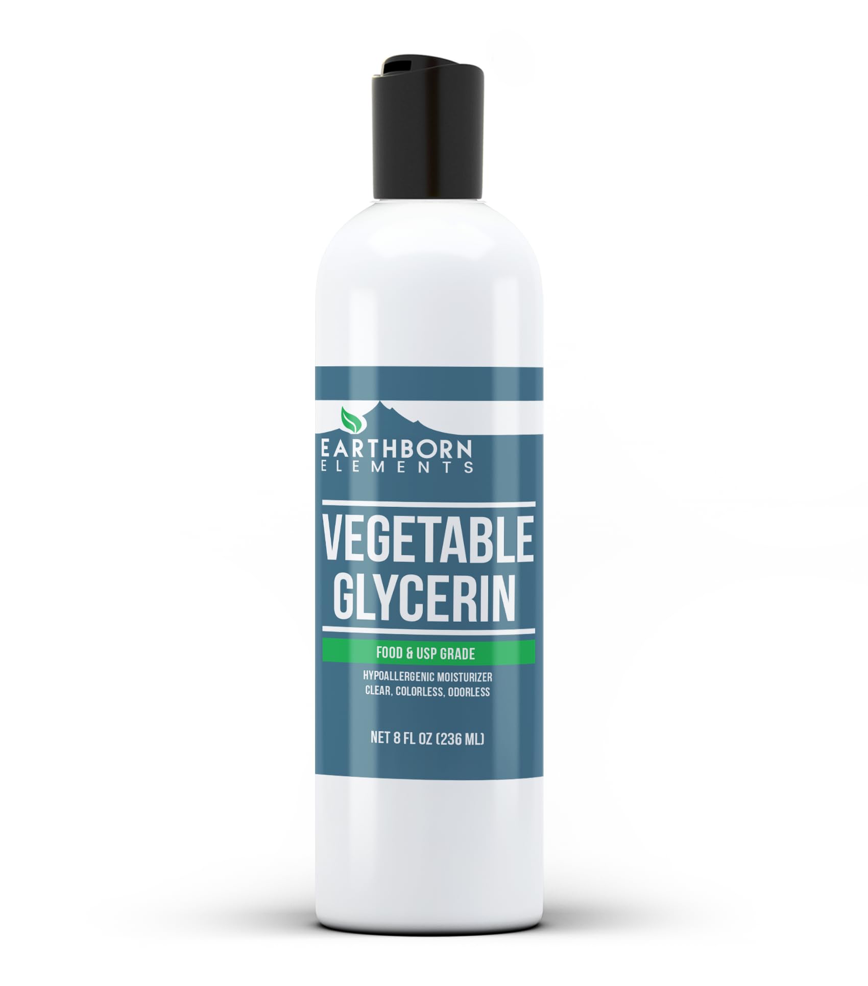 Earthborn Elements Vegetable Glycerin Pure & Undiluted, No Additives (8 Fl Oz)