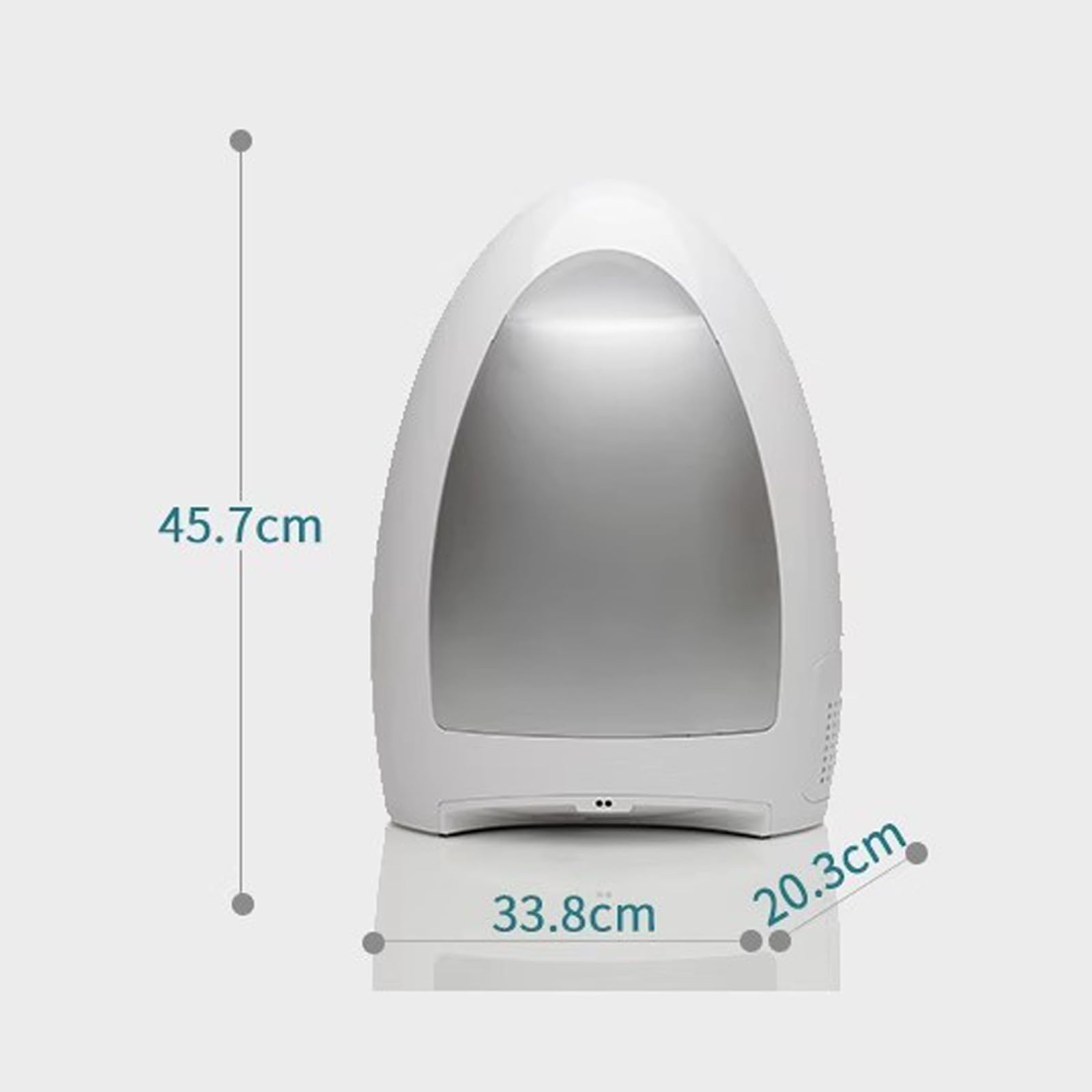 Paletta Automatica per Aspirapolvere Senza Contatto, Aspirapolvere a Canestro con Cavo da 1000 W con Sensori Automatici, Contenitore per la Polvere Grande da 3,6 Litri gray