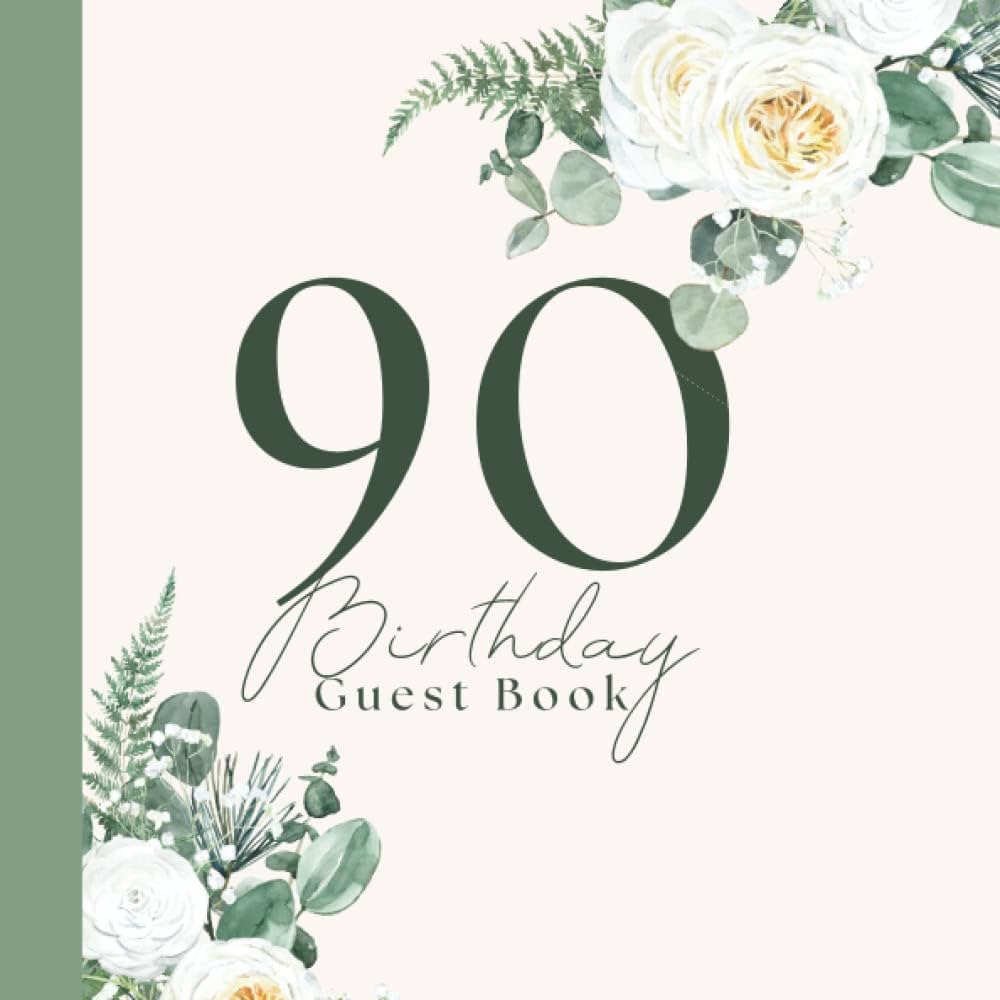 amazon-com-90th-birthday-guest-book-keepsake-memory-book-to-write-your-blessings-wishes-and-paste-guest-photos-i-gift-idea-for-women-or-men-i-decoration-90th-birthday-party-feierei-robhard