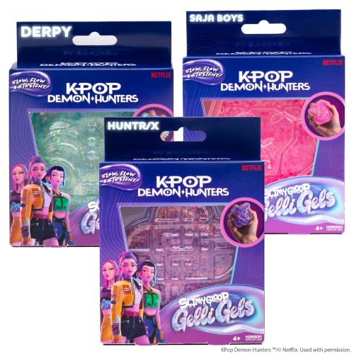Image of Horizon Group USA Slimygloop Gelli Gels, Netflix Kpop Demon Hunters 3 Pack