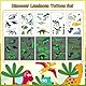 LEADTEAM 90 Stück Dinosaur Tattoo Kinder Jungen, Leucht Kindertattoos Temporäre Tattoos Aufkleber Sticker, Dinosaurier Spielzeug Geschenk Geburtstag Deko Party Mitgebsel Kindergeburtstag Junge