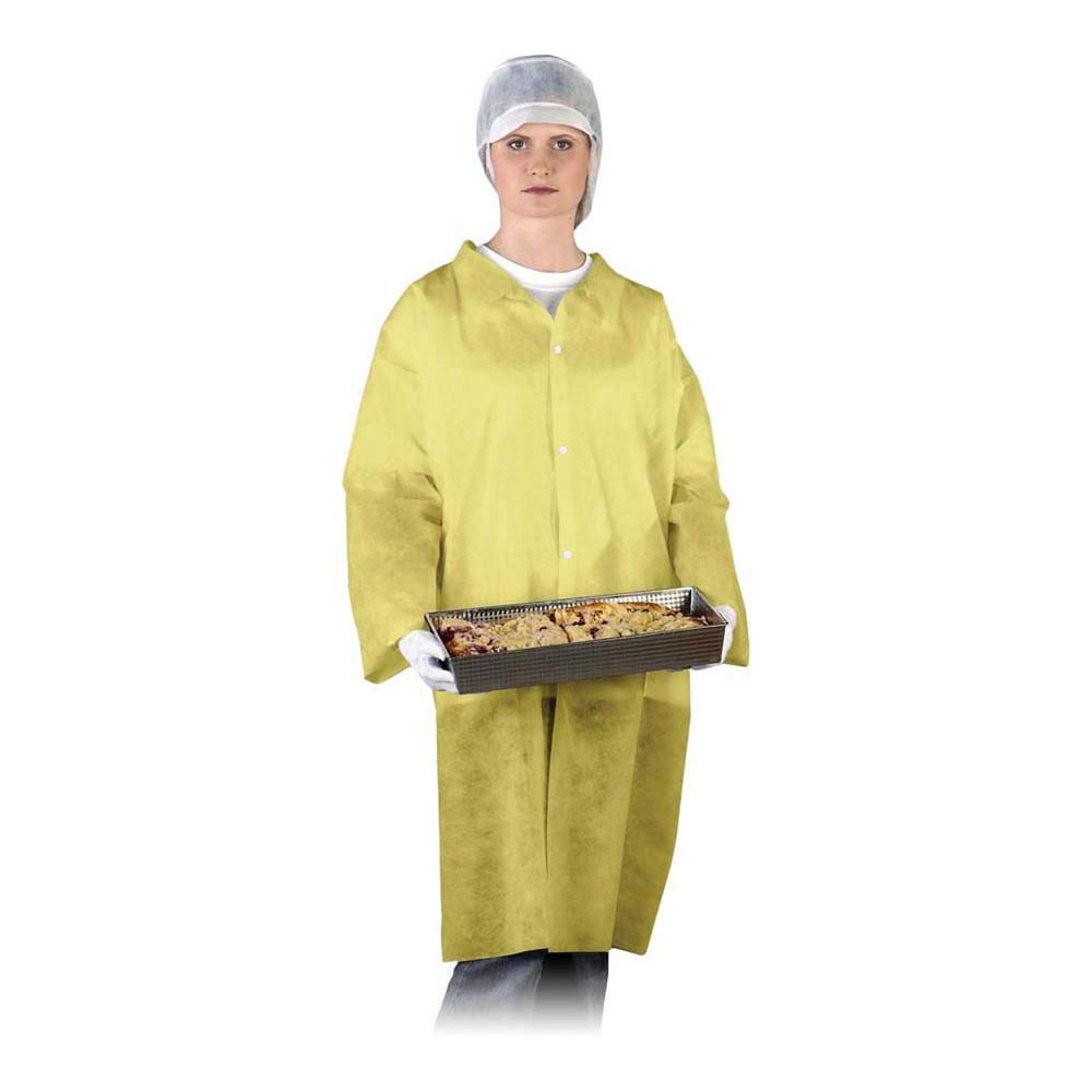 Tablier PVC Jaune Reis - 75x110 Cm Avec Poche Et Réglage Coulissant