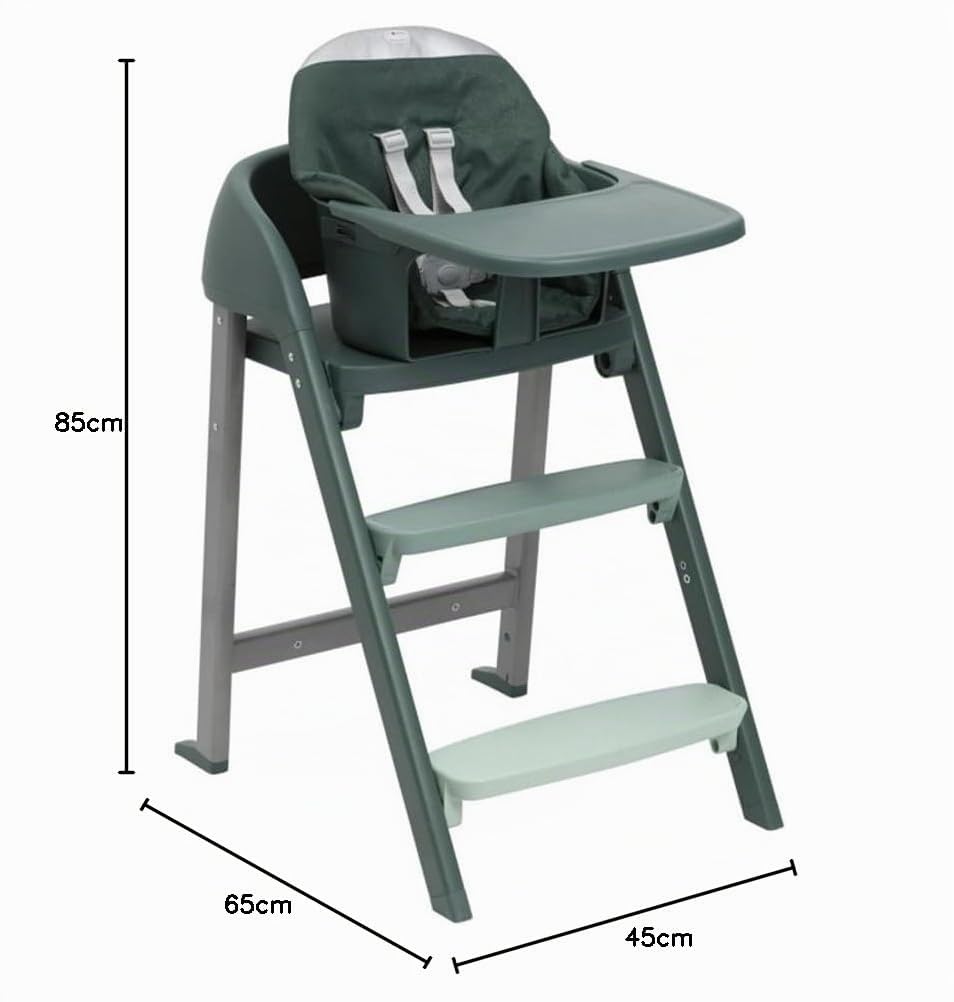 Chicco Crescendo Up - Seggiolone Evolutivo, colore: Verde Imperiale R_L