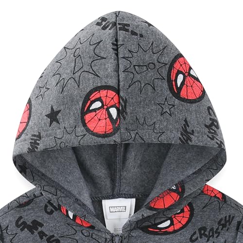 Sudadera Marvel Spider-Man de dos piezas con chaqueta con capucha roja talla 5 4