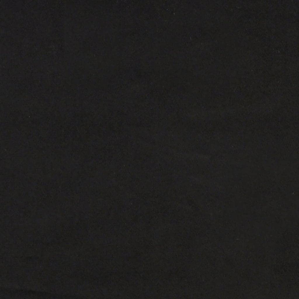 Comoda poltrona nera 63 x 76 x 80 cm in velluto con schienale e braccioli imbottiti, seduta spessa imbottita, robusta struttura in metallo, istruzioni di montaggio incluse (lingua italiana non