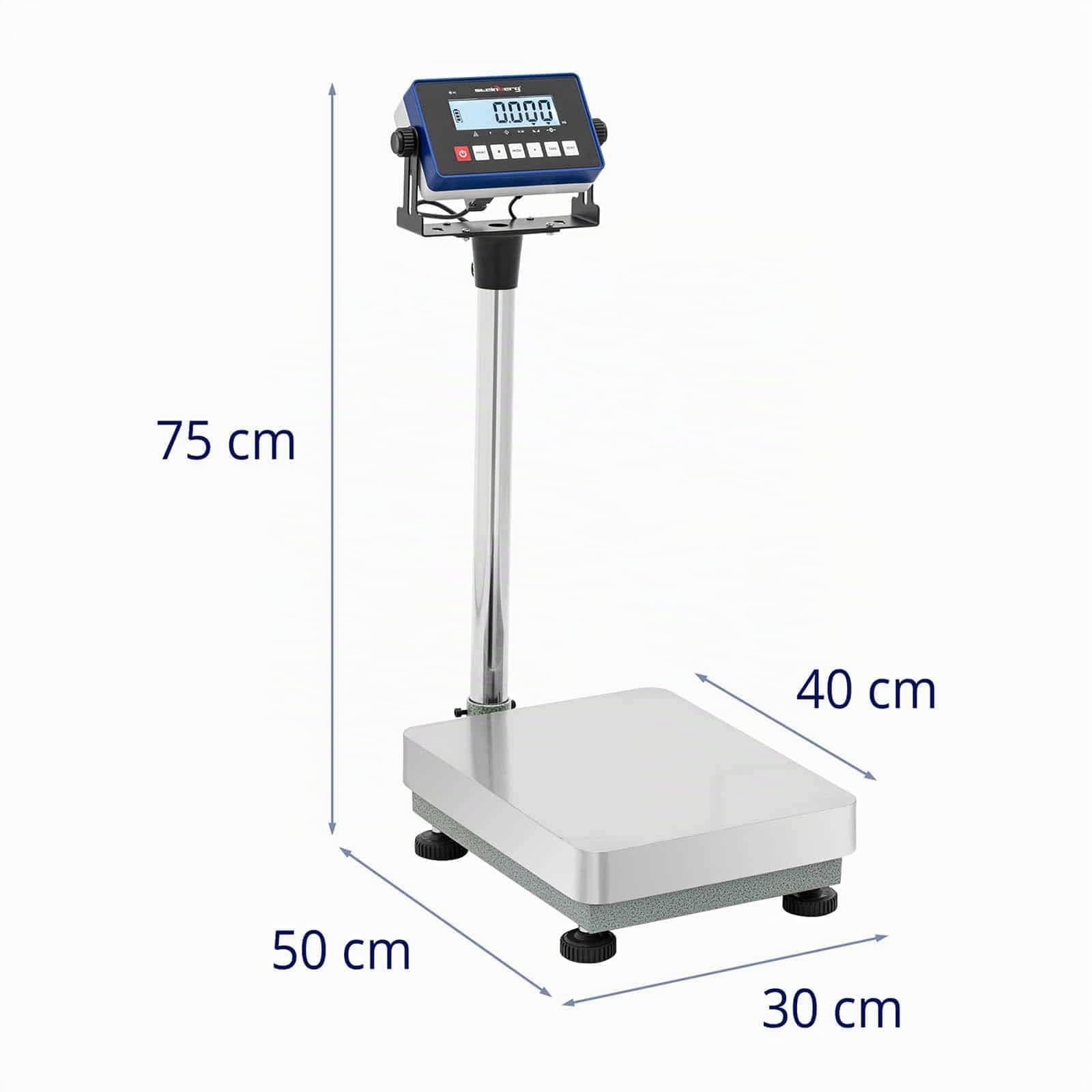 Steinberg Systems SBS-PF-30/1S Bilancia a piattaforma 30 kg / 0,001 kg 300 x 400 x 117 mm