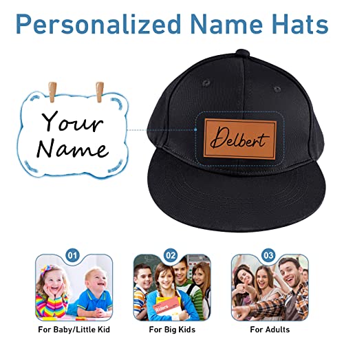 Custom Toddler Baseball Cap: Personalized Name Baby Flat Bill Hats - Sun Protection Girls Snapback Hats 0-12 Years4