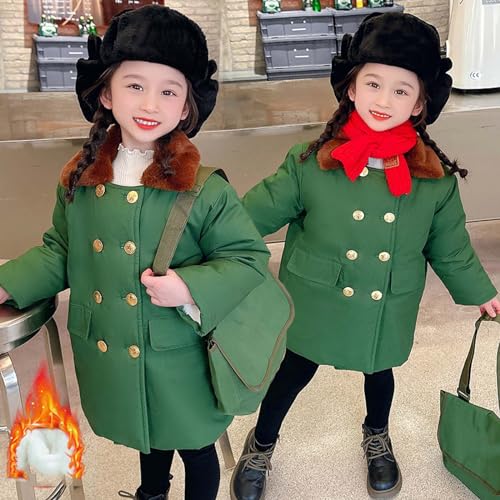Boys Girls Chinese military coat cold and windproof outdoor cotton coat Children's cotton jacket2