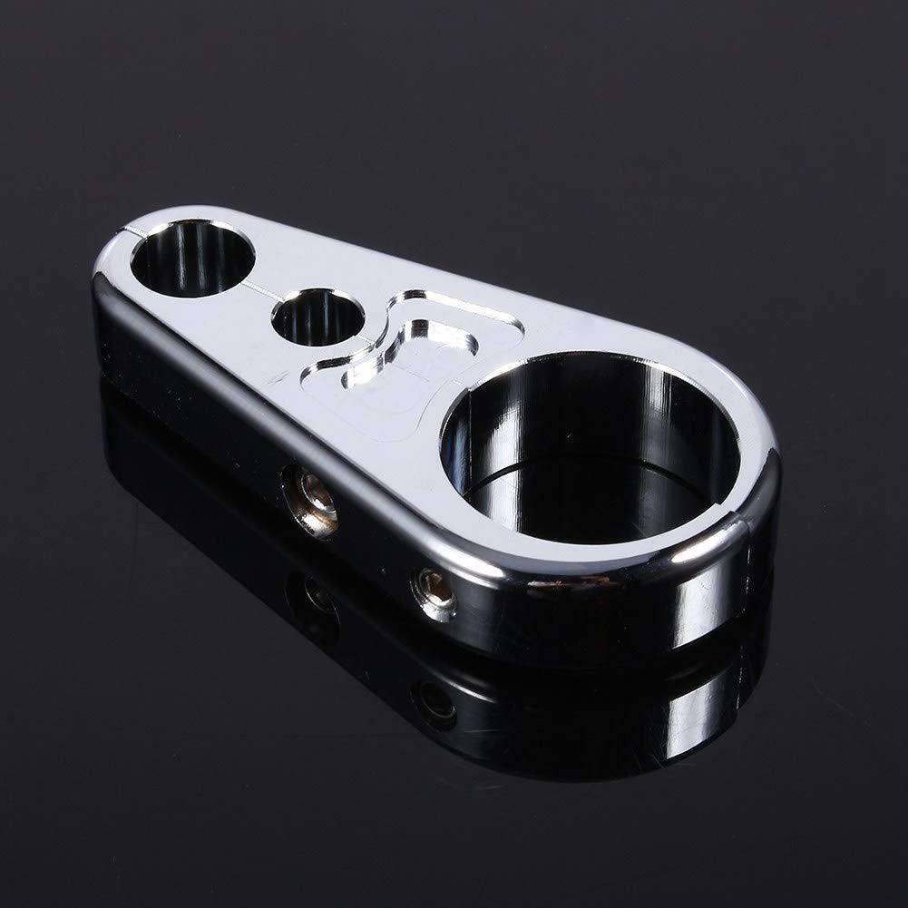 Aluminium Rahmenclip – Kabelklemme Für 1 Zoll (25 Mm) Lenker, Für Brems- & Kupplungsleitungen, Motorrad